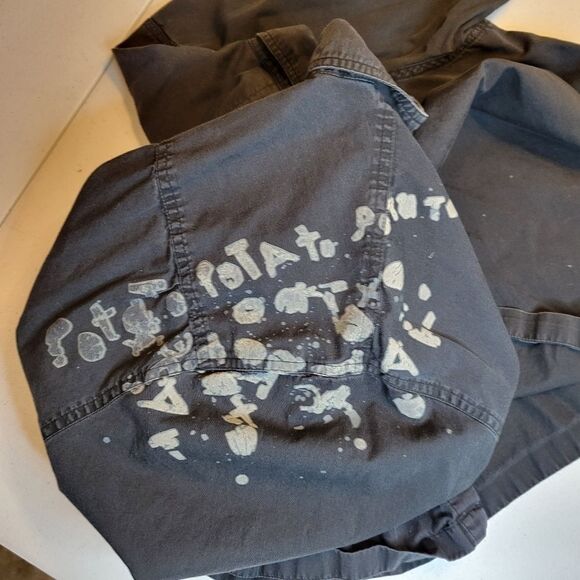 HARLEY Davidson Men's 2XL Black Bleach Style Graffiti Graphics Potato Potato - Picture 10 of 14